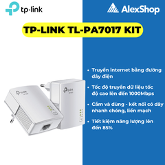Bộ chuyển đổi internet qua đường dây điện TP-Link TL-PA7017 KIT  1000Mp