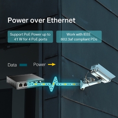 Bộ Chia Mạng POE TP-Link TL-SF1005LP 5 Cổng 100M 4 cổng POE Cổng Suất tổng 41W