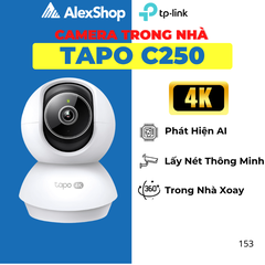 [4K] TAPO C250 Camera Wifi 4K, AI Thông Minh Trong Nhà Xoay 360 Độ_TP-Link