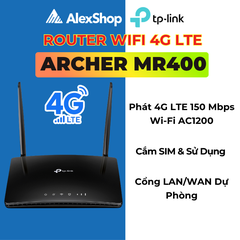 [1200 Mbps]Archer MR400 Router Wi-Fi Băng Tần Kép 4G LTE AC1200