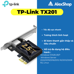 TP-Link TX201 Card Mạng PCIe 2.5 Gigabit