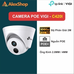 [2M] VIGI C420I (4mm) | Camera Trong Nhà POE TP-Link, Hồng Ngoại Ban Đêm, Phân Giải 2M