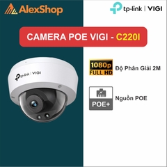 [2M] VIGI C220I (4mm) | Camera Dome Đa Năng POE TP-Link, Hồng Ngoại Ban Đêm, Phân Giải 2M, IP67