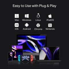 [9 in 1] TP-Link UH9120C Hub Type-C, Sạc Nhanh 100W, HDMI 4k 60Hz