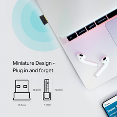 Thiết Bị Thu Wifi Archer TP-Link T2UB Nano USB Wifi Bluetooth,  Bluetooth 4.2, Băng Tần Kép  Wifi 600M