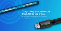 [1300M] Thiết Bị Thu WiFi Archer T3U Plus, USB Wifi Băng Tần Kép AC1300