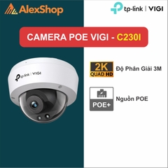 [3M] VIGI C230I (4mm) | Camera Dome Đa Năng POE TP-Link, Hồng Ngoại Ban Đêm, Phân Giải 3M, IP67