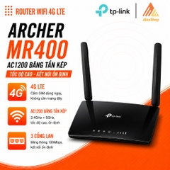 [1200 Mbps]Archer MR400 Router Wi-Fi Băng Tần Kép 4G LTE AC1200