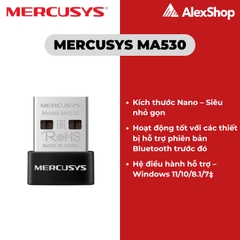 USB Bluetooth 5.3 Mercusy MA530, USB nhỏ Nano Cắm Và Dùng