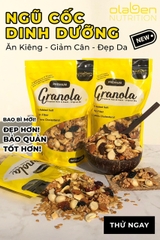 COMBO 3 GÓI Olaben Nutrition Hạt Granola 500g Ngũ cốc giảm cân nướng Mật ong Vanila