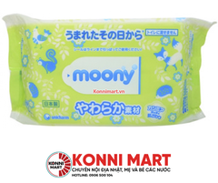 Giấy ướt Unicharm Moony cho bé 80 tờ