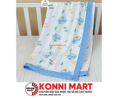 Chăn Manny 6 lớp sợi tre viền 110*130cm