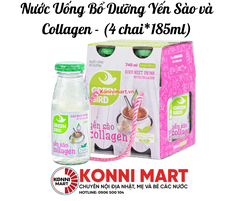 Nước Uống Bổ Dưỡng Yến Sào và Collagen - (4 chai*185ml)
