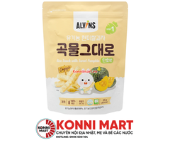 Bánh gạo lứt ăn dặm hữu cơ Alvins Hàn Quốc