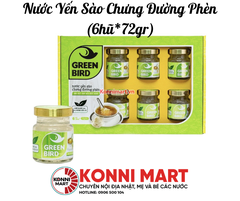 Nước Yến Sào Chưng Đường Phèn - (6hũ*72gr)