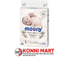 Tã dán Moony Natural size S 58 miếng (4 - 8kg)
