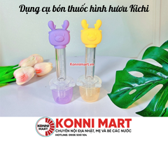 Dụng cụ uống thuốc silicon kichilachi hình hươu cho bé