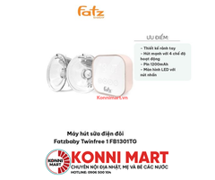 Máy hút sữa điện đôi rảnh tay Fatzbaby FB1301TG