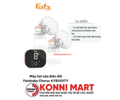Máy hút sữa điện đôi Chorus 4 FB1101TY