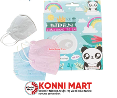 Khẩu Trang Trẻ Em 3D Hình Gấu Panda BIDEN Hộp 10 Cái