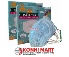 Khẩu Trang Trẻ Em 3D Hình Gấu Panda BIDEN Hộp 10 Cái
