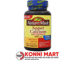 Viên uống Canxi Nature Made nội địa Nhật bản Super Calcium with Vitamin D