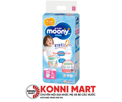 Tã quần Moony bé gái size L 44 miếng (9 - 14kg)