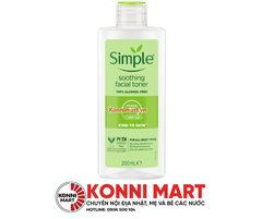 Nước Hoa Hồng Simple Làm Dịu Da & Cấp Ẩm 200ml