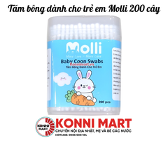 Tăm bông dành cho trẻ em Molli 200 cây
