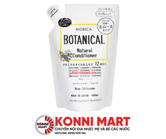 Dầu gội - xả Hatomugi Botanical Táo Đen Nhật Bản giúp mềm tóc ngăn rụng tóc kích thích mọc tóc Gói 400ml