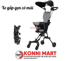 Xe gắp gọn có mái