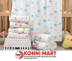Chăn xô tắm nhăn Manny 6 lớp