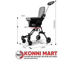Xe gắp gọn có mái