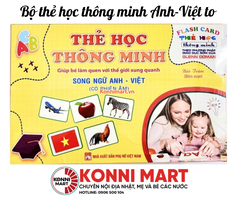 Bộ thẻ học thông minh Anh-Việt to