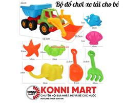 Bộ đồ chơi xe tải cho bé