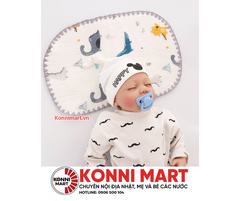 Gối cho bé sơ sinh, gối xô 10 lớp cho bé mềm mại thoáng khí kích thước 45*25cm