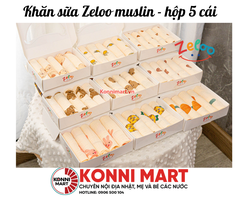 Khăn sữa Zeloo muslin - hộp 5 cái
