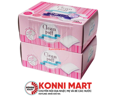 Bông tẩy trang Clean Puff hộp 80 tờ
