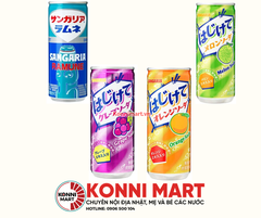 Nước giải khát soda Sangaria Hokkatte 4 vị Nhật Bản 250g