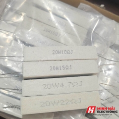 Trở sứ công suất 20W các loại 20W 4.7R, 20W10R, 20W15R, 20W22R