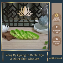 [HCM]Vòng tay cao su Combo 10vòng in danh hiệu A Di Đà Phật người lớn 180 cm