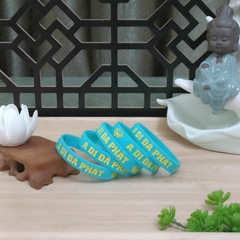 [HCM]Vòng tay cao su Combo 10vòng in danh hiệu A Di Đà Phật người lớn 180 cm
