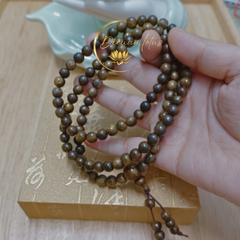Vòng trầm hương chuỗi hạt 108 hạt 6i mix hồ lô
