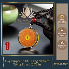 Dây chuyền Chú Lăng Nghiêm hộ thân 1 mặt đeo cổ