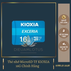 Thẻ nhớ Micro SDHC Kioxia 16GB (100Mb/s) + Adapter