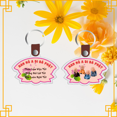 Móc khoá Combo 10c in danh hiệu A Di Đà Phật