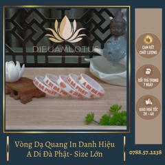 [HCM]Vòng tay cao su Combo 10vòng in danh hiệu A Di Đà Phật người lớn 180 cm
