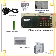 [HCM]Máy nghe pháp tụng kinh nghe nhạc mp3 A100kèm thẻ nhớ 8G