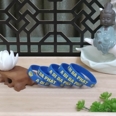 [HCM]Vòng tay cao su Combo 10vòng in danh hiệu A Di Đà Phật người lớn 180 cm