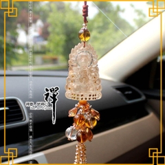 Dây treo xe trang trí ôtô tôn tượng Quán Âm Bồ Tát bảo hộ bình an